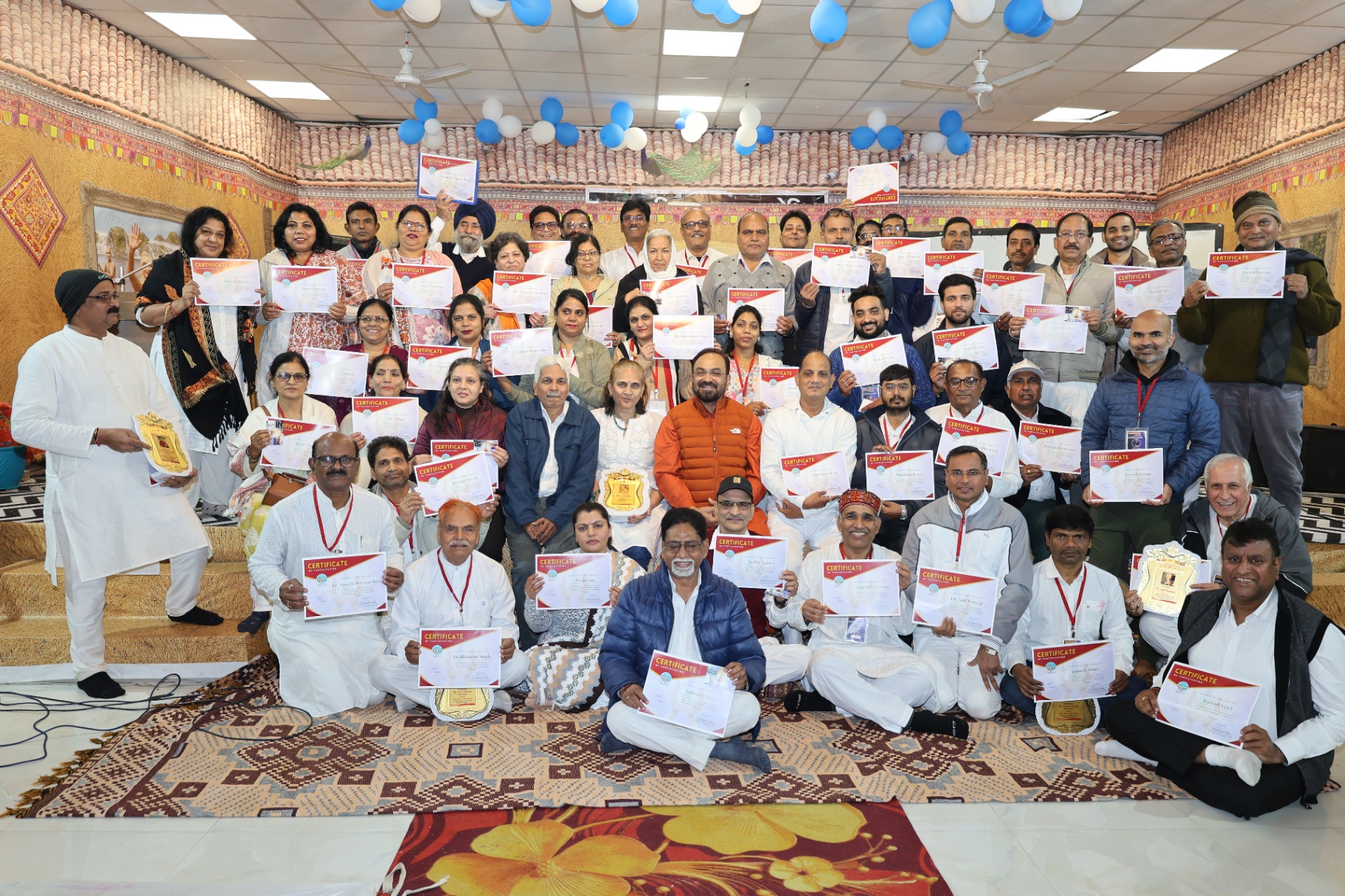 Certificate of Participation ceremony with Dr. Selukar